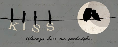 Framed Moon Lovers II Print