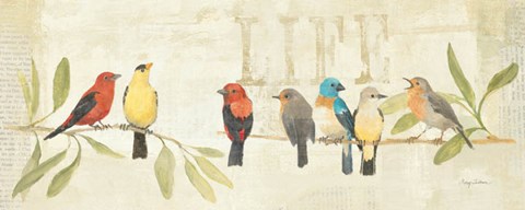 Framed Adoration of the Magpie Panel II Print