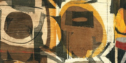 Framed Graphic Abstract I Print