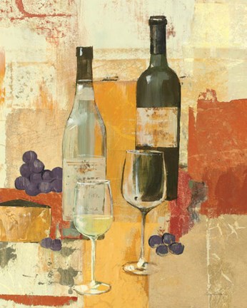 Framed Contemporary Wine Tasting II Print