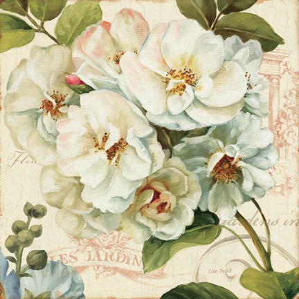 Framed Les Jardin III Print