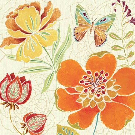 Framed Spice Bouquet II Print