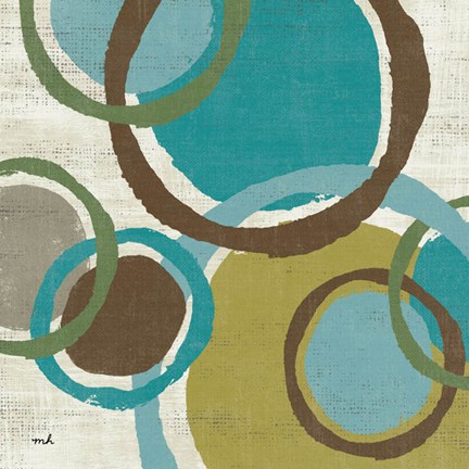 Framed Vintage Bubbles I Print