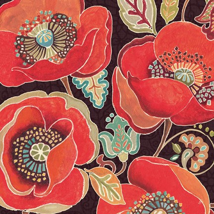 Framed Moroccan Red IV Print