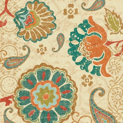 Framed Fall Paisley II Print