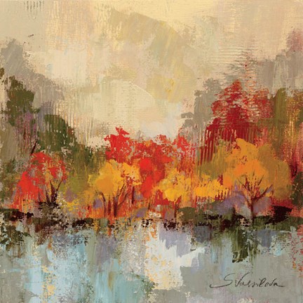 Framed Fall Riverside II Print