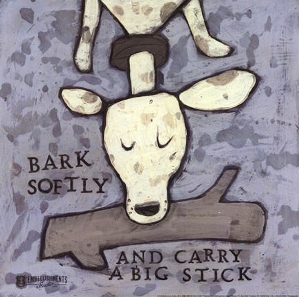 Framed Bark Softly Print
