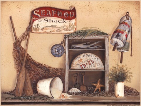 Framed Seafood Shack Print