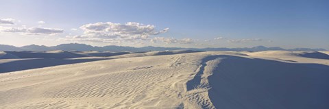 Framed Sand dunes in desert, White Sands National Monument, Alamogordo, Otero County, New Mexico, USA Print