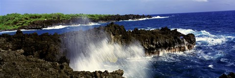 Framed Wainanapanapa State Park Maui HI USA Print
