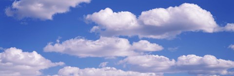 Framed Fluffy Clouds Print