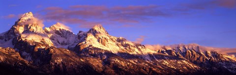 Framed Teton Range Mountains, Grand Teton National Park, Wyoming Print
