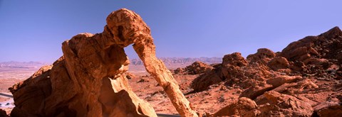 Framed Rock formations, Valley of Fire State Park, Nevada, USA Print