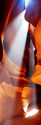 Framed Sun Throuh the Rocks, Antelope Canyon, Arizona Print