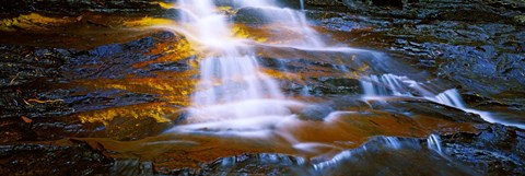 Framed Waterfall, Wentworth Falls, Weeping Rock, New South Wales, Australia Print