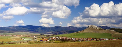 Framed Castle on a hill, Spissky Hrad, Slovakia Print