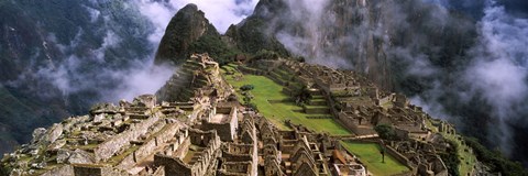 Framed Inca Ruins, Machu Picchu, Peru Print