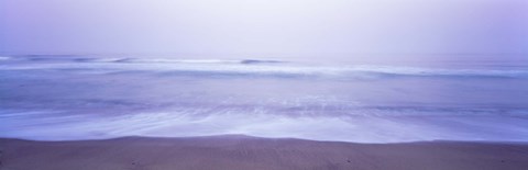 Framed Surf on the beach at dawn, Point Arena, Mendocino County, California, USA Print