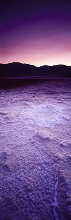 Framed Salt Flat at Sunset, Death Valley, California Print