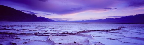 Framed Salt Flat at Sunset, Death Valley, California (horizontal) Print