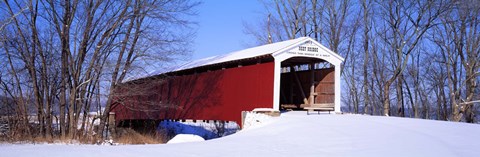 Framed Neet Covered Bridge Parke Co IN USA Print