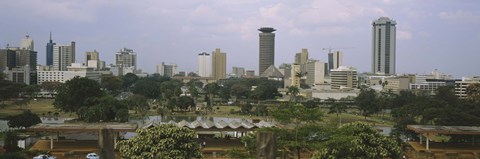 Framed Skyline View of Nairobi, Kenya Print