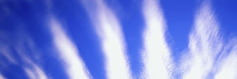 Framed Cloud Stripes on a Blue Sky Print