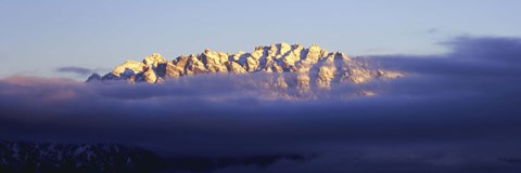 Framed Snowcapped Mountains at Dawn, Grand Teton National Park Print