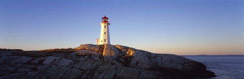 Framed Peggy&#39;s Point Lighthouse, Peggy&#39;s Cove, Nova Scotia, Canada Print