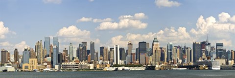 Framed City at the waterfront, New York City, New York State, USA 2010 Print
