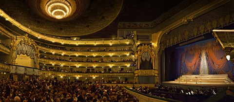 Framed Crowd at Mariinsky Theatre, St. Petersburg, Russia Print