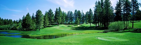 Framed Golf course, Edgewood Tahoe Golf Course, Stateline, Douglas County, Nevada, USA Print