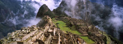 Framed Inca Ruins, Machu Picchu, Peru Print