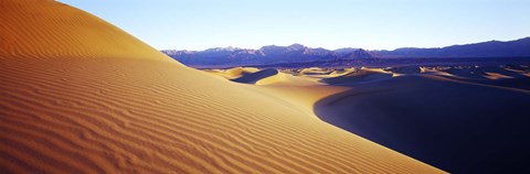 Framed Sunrise at Stovepipe Wells, Death Valley, California Print