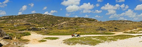 Framed Rugged eastern side of an island, Aruba Print