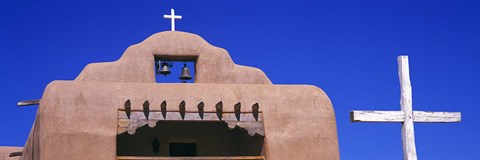 Framed Low angle view of Santo Tomas Church, Santa Rosa De Lima, New Mexico, USA Print