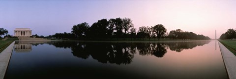 Framed Reflecting Pool, Washington DC Print