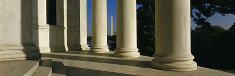 Framed USA, District of Columbia, Jefferson Memorial Print