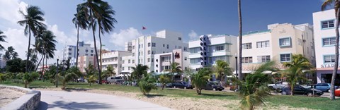 Framed Ocean Drive, South Beach, Miami Beach, Florida, USA Print