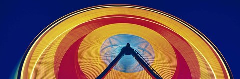 Framed Ferris Wheel at Rose Festival Carnival Portland OR USA Print