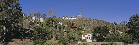 Framed USA, California, Los Angeles, Hollywood Sign at Hollywood Hills Print