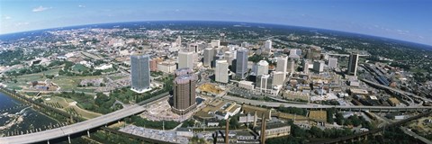 Framed Aerial Richmond VA Print