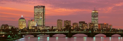 Framed Back Bay, Boston, Massachusetts, USA Print