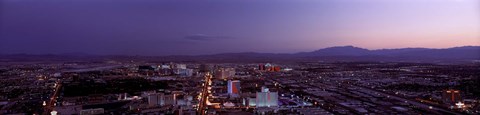 Framed USA, Nevada, Las Vegas, sunset Print