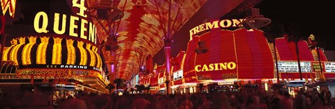 Framed Fremont Street, Las Vegas, Nevada, USA Print