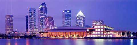 Framed Building at the waterfront, Tampa, Florida, USA Print