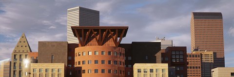 Framed Skyscrapers In The City, Denver, Colorado, USA Print
