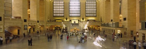 Framed Group of people in a subway station, Grand Central Station, Manhattan, New York City, New York State, USA Print