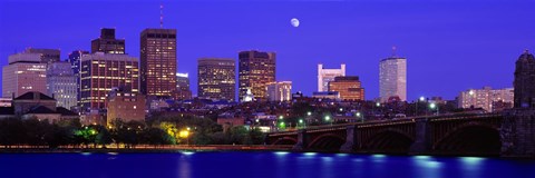 Framed Dusk Charles River Boston MA USA Print