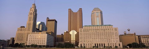 Framed Buildings in a city, Columbus, Franklin County, Ohio, USA Print